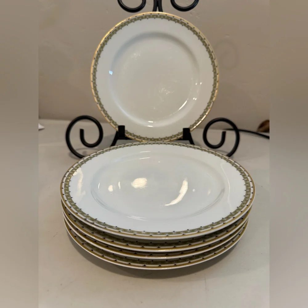 Haviland‎ Albany 7.5” Plate(s) - Schleiger 107A Greek Key Set Of 5
